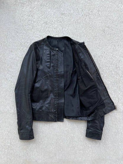 SS 2012 Rick Owens Naska Paneled Leather Jacket