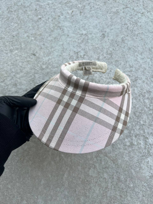 Vintage Burberry Visor Pink Nova Check
