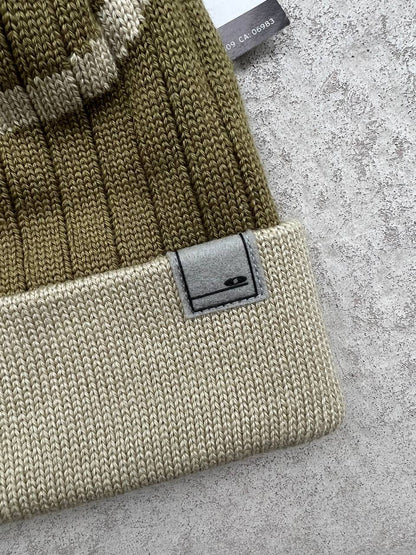 Vintage 2000s Salomon Advanced Skin Beanie Hat Khaki Beige