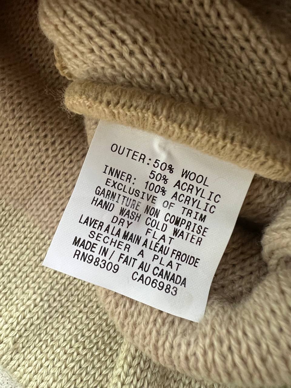 Vintage 2000s Salomon Advanced Skin Beanie Hat Khaki Beige