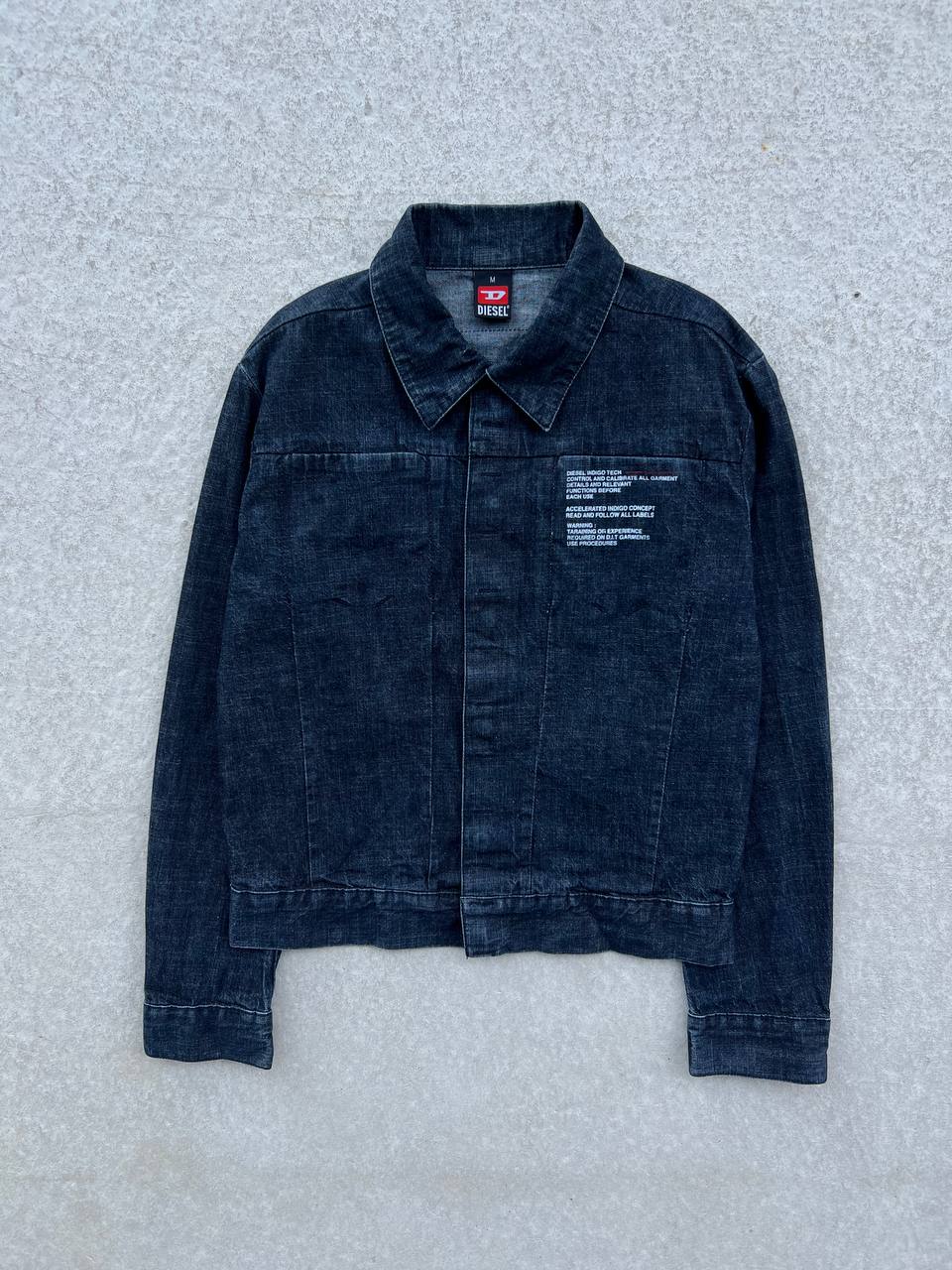 Vintage Diesel Indigo Tech Denim Overshirt Jacket