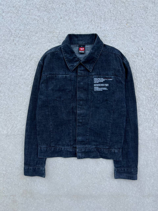 Vintage Diesel Indigo Tech Denim Overshirt Jacket