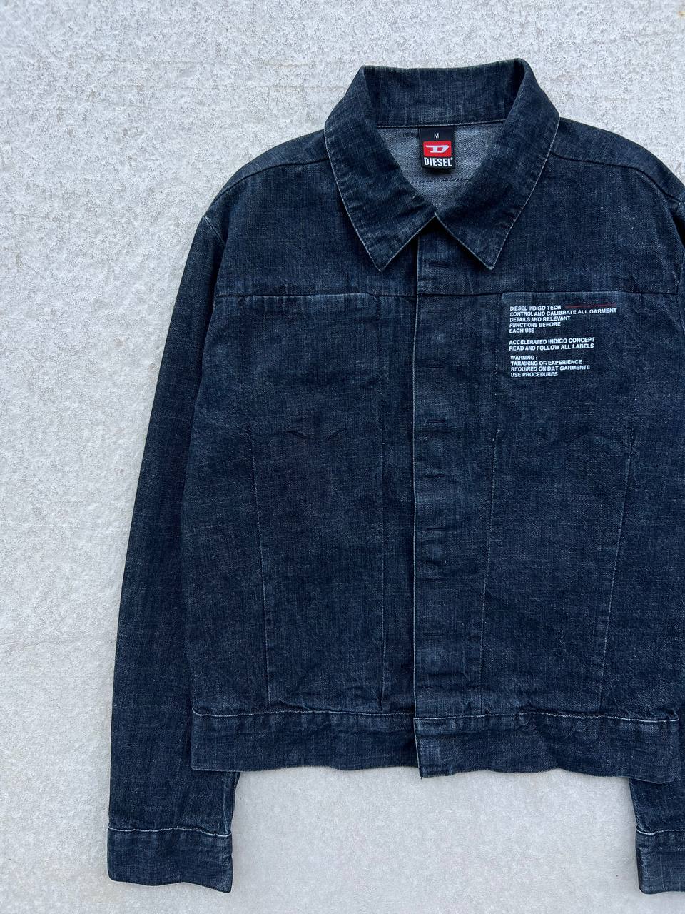 Vintage Diesel Indigo Tech Denim Overshirt Jacket