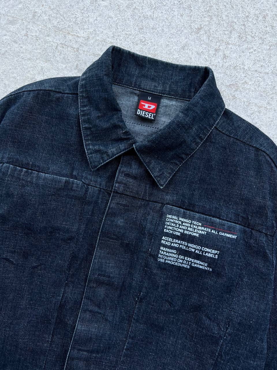 Vintage Diesel Indigo Tech Denim Overshirt Jacket