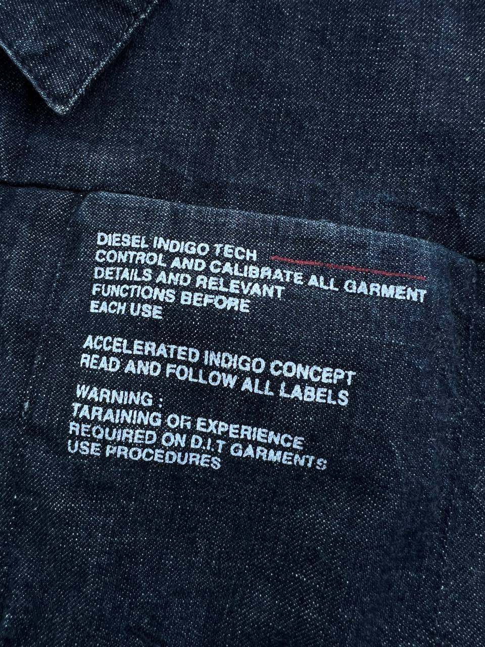 Vintage Diesel Indigo Tech Denim Overshirt Jacket