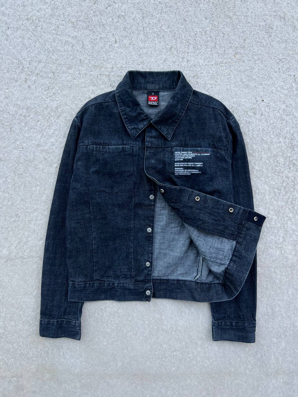 Vintage Diesel Indigo Tech Denim Overshirt Jacket
