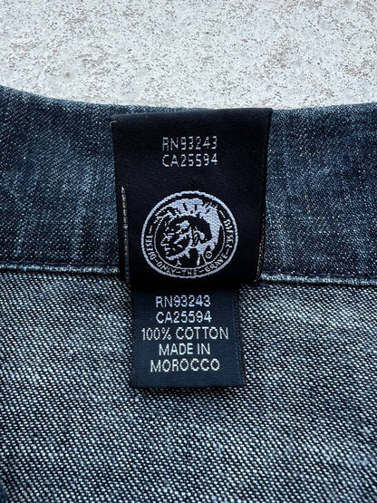 Vintage Diesel Indigo Tech Denim Overshirt Jacket