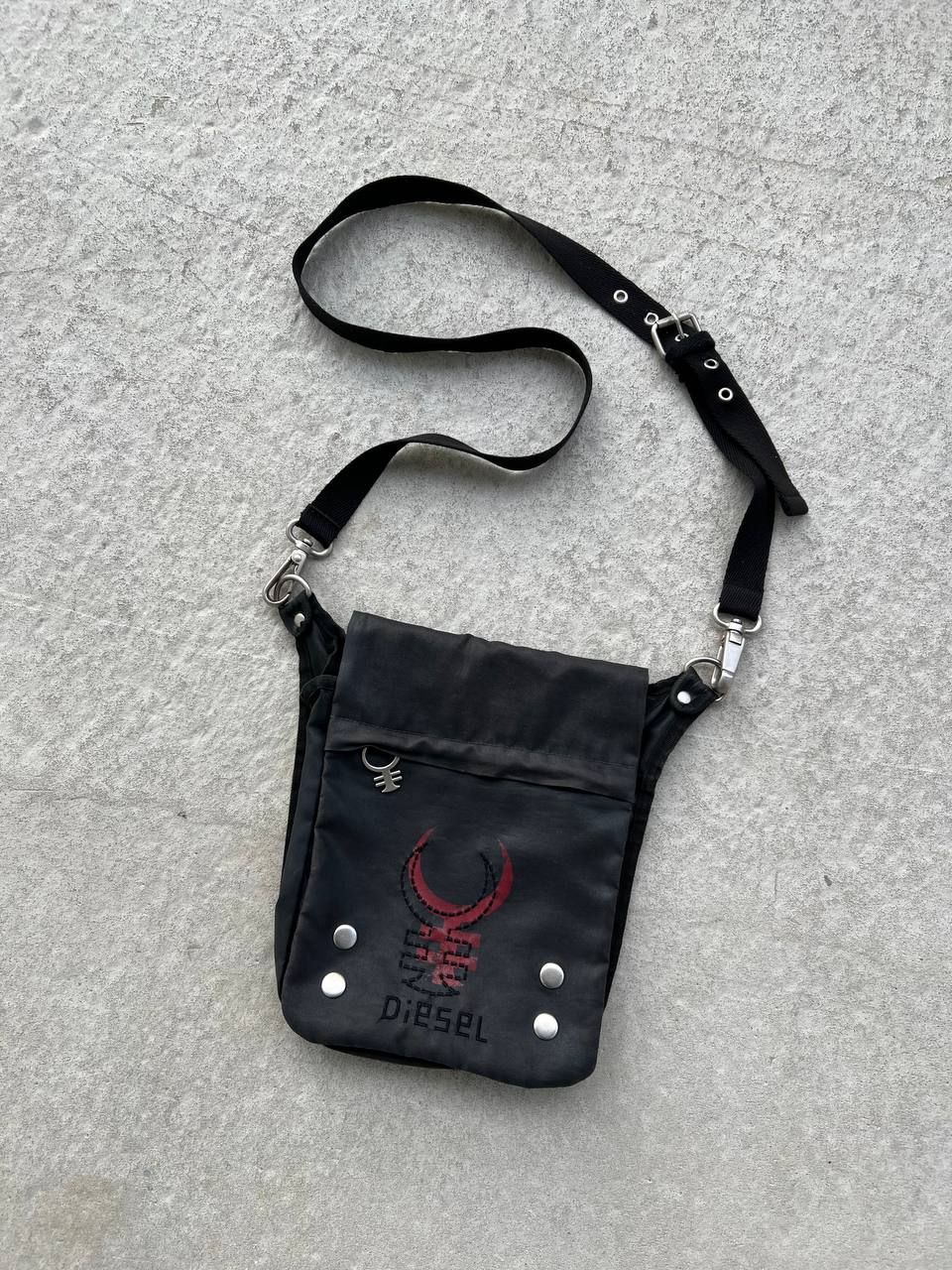 Vintage Diesel Waxed Shoulder Bag