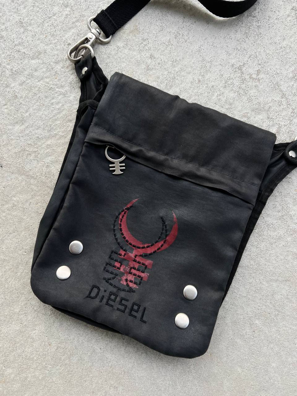 Vintage Diesel Waxed Shoulder Bag