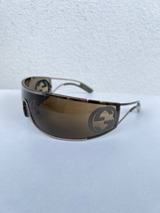 Vintage Gucci Gold Mask Sunglasses GG 2800