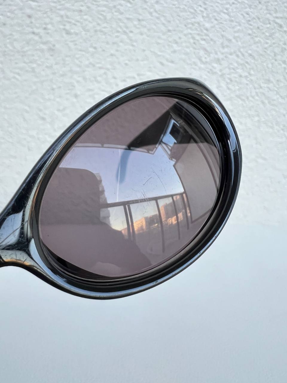 Vintage Gucci Sunglasses Oval Moda Black