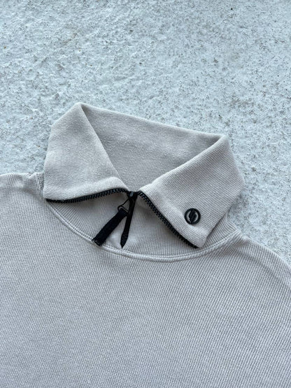 90s Vintage Massimo Osti Production Sweatshirt Half Zip Sweater