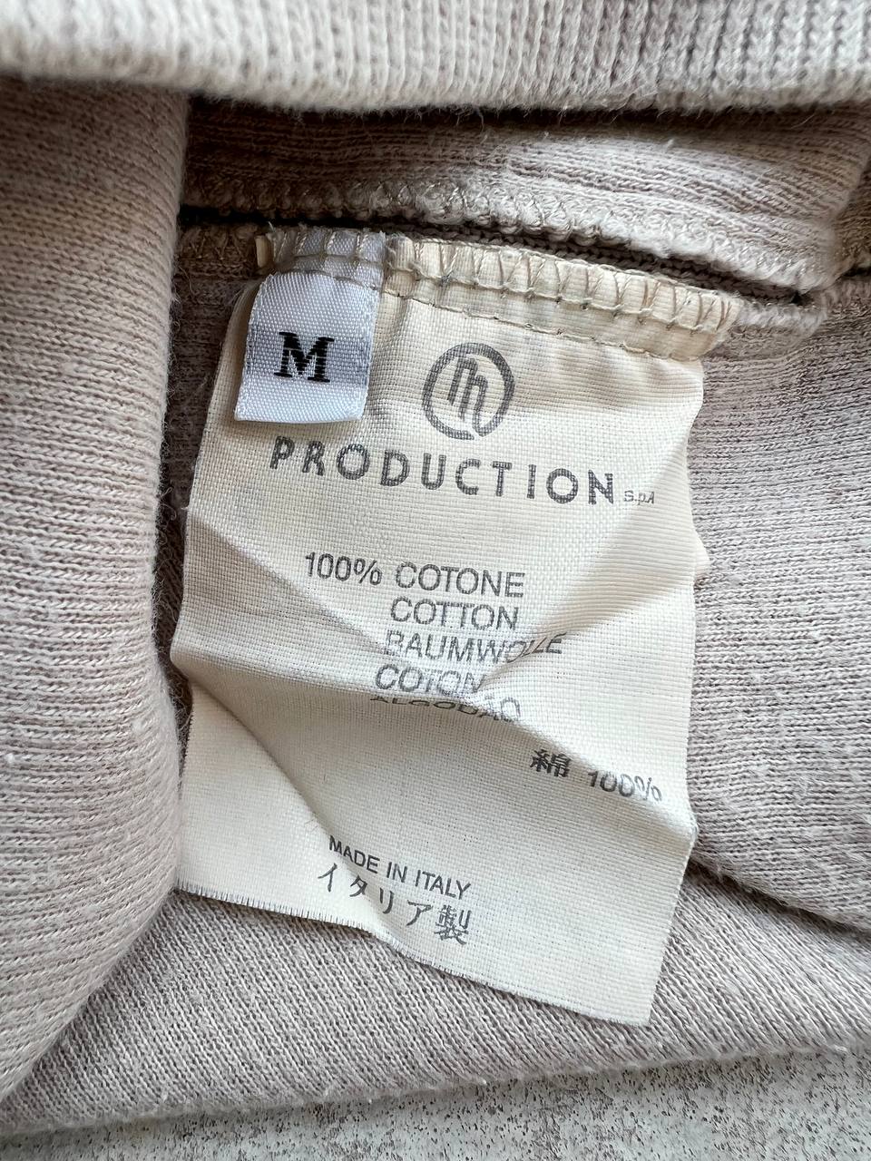 90s Vintage Massimo Osti Production Sweatshirt Half Zip Sweater