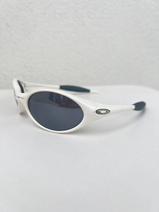 1999 Vintage Oakley New Eye Jacket Pearl White / Black Iridium