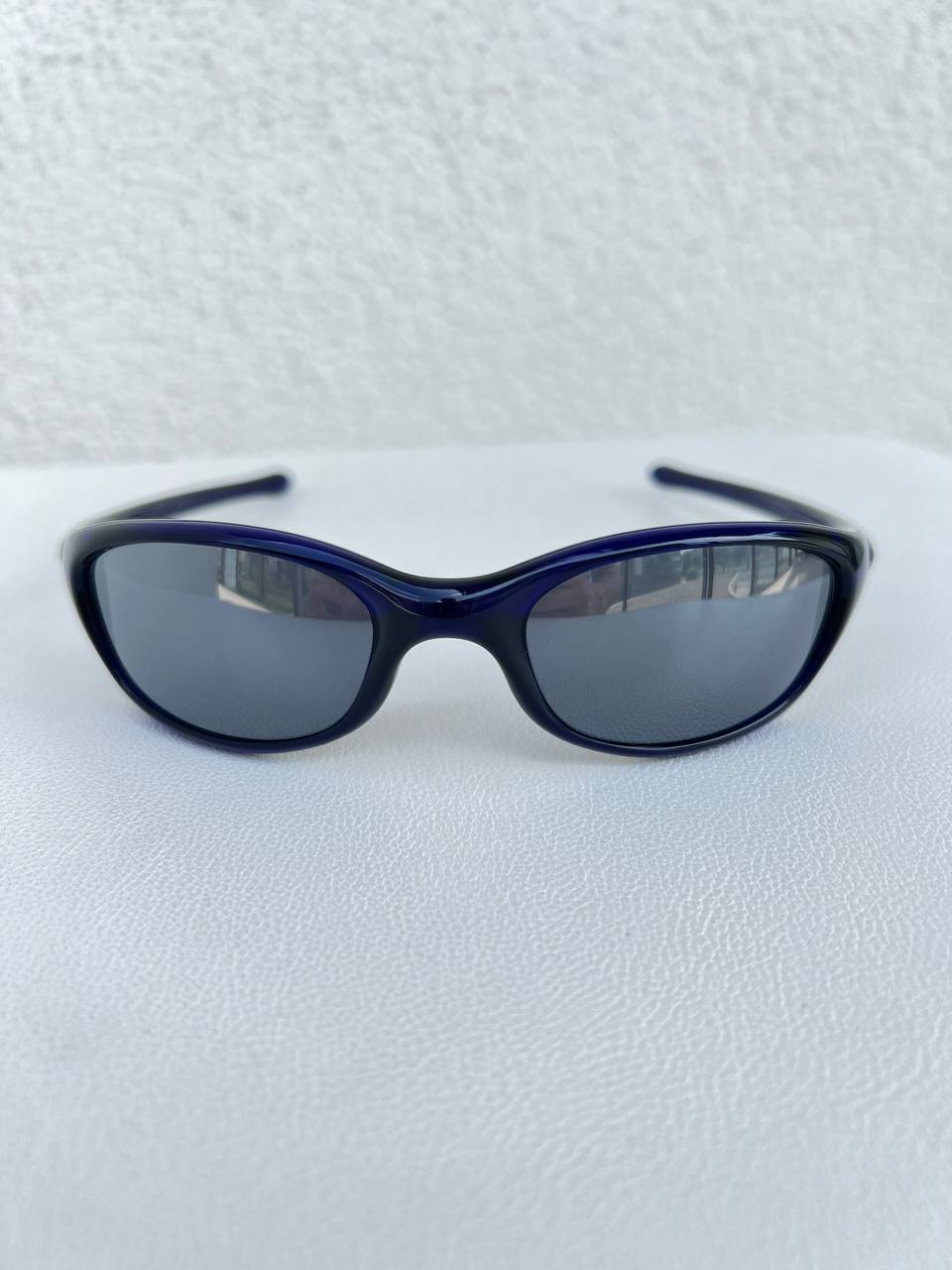 2001 Vintage Oakley Fives 2.0 Crystal Blue Sunglasses