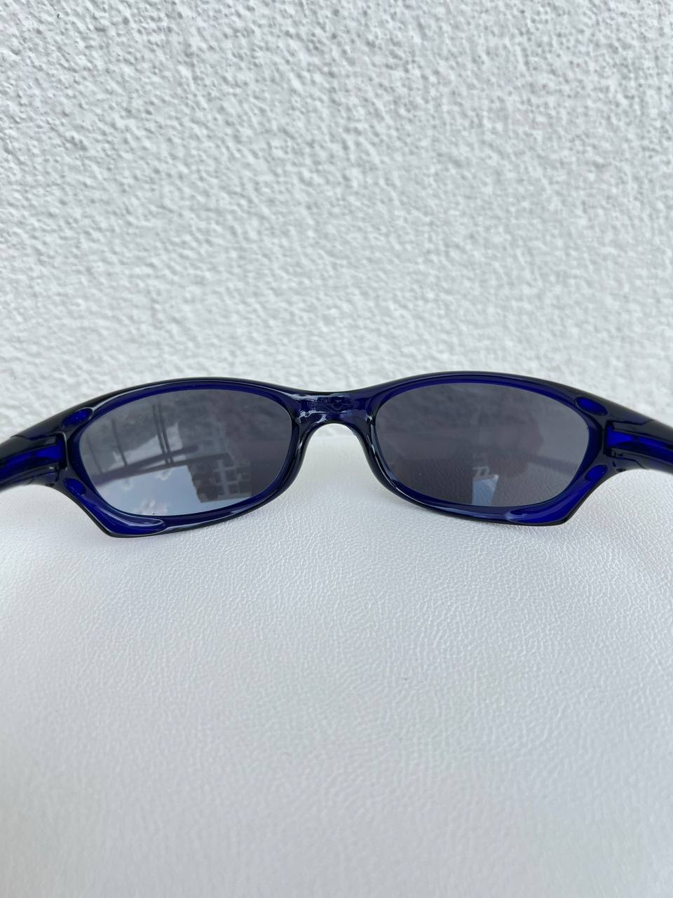 2001 Vintage Oakley Fives 2.0 Crystal Blue Sunglasses