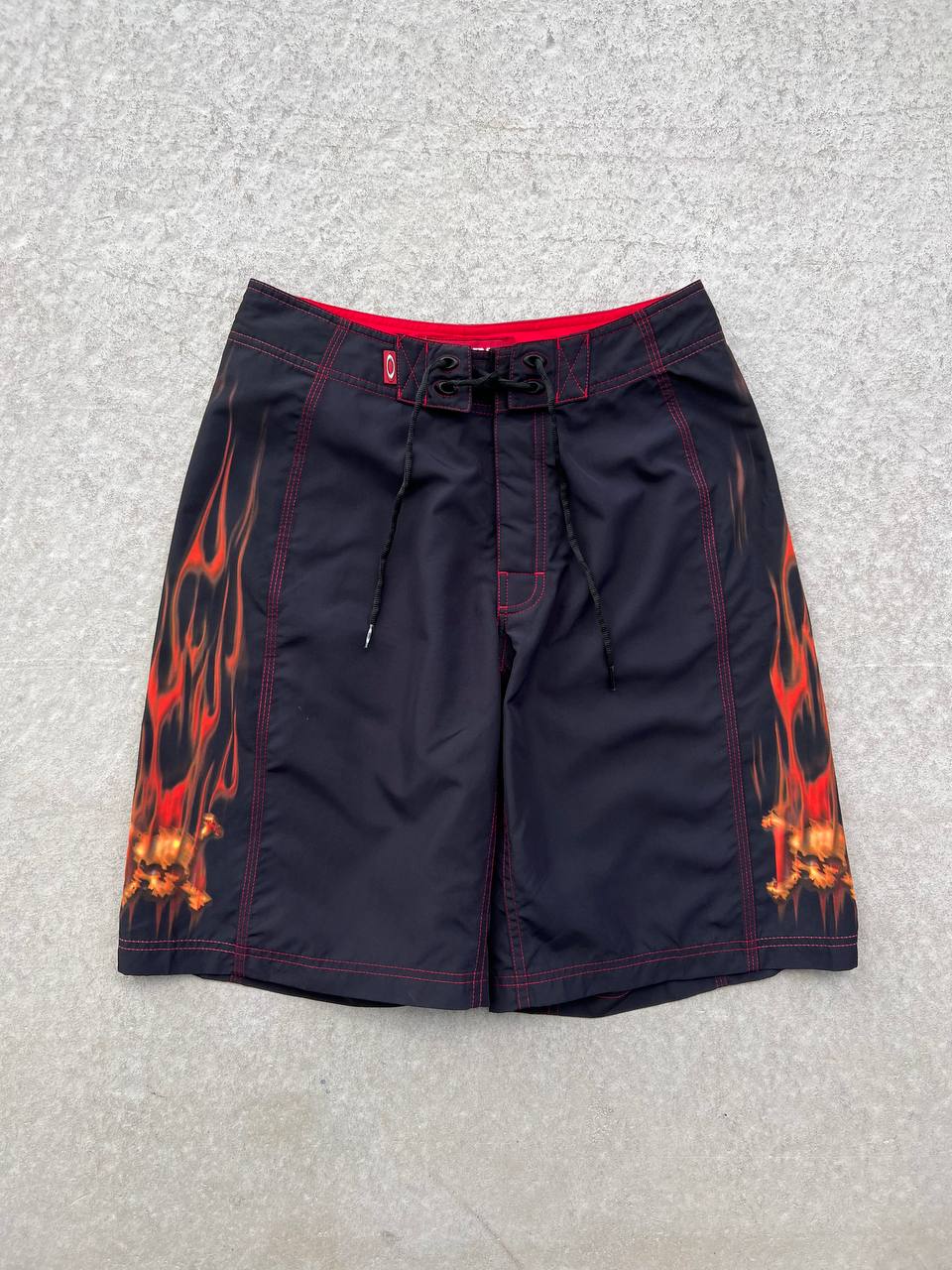 Vintage Oakley Shorts Flame Skull Bermuda