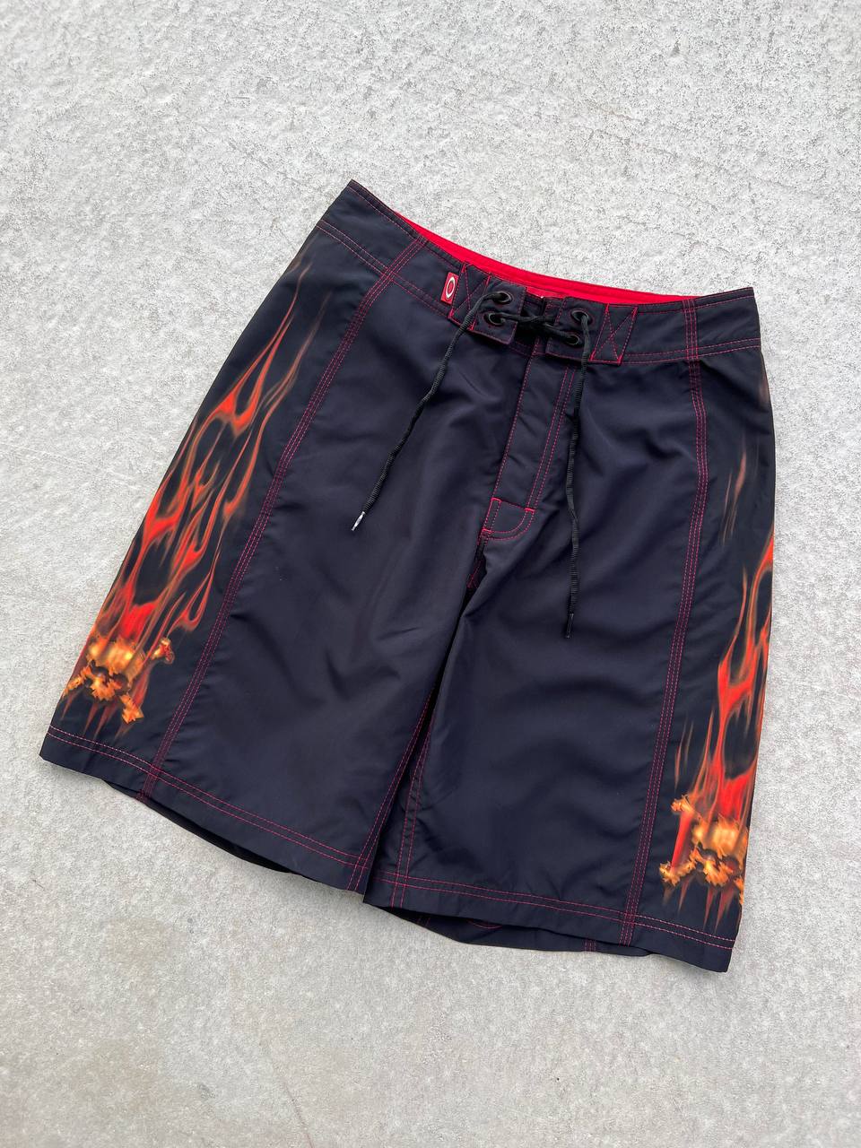 Vintage Oakley Shorts Flame Skull Bermuda