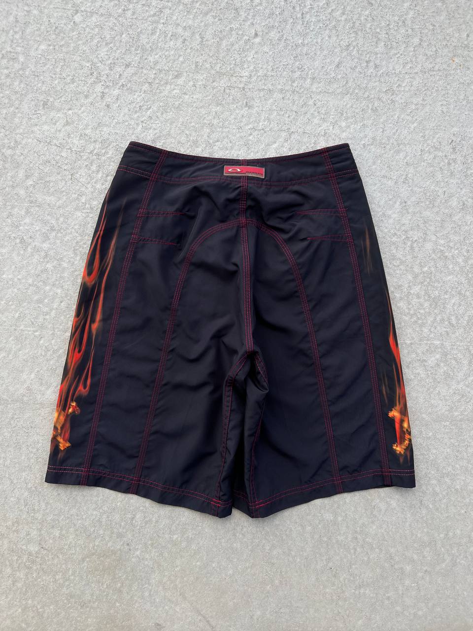 Vintage Oakley Shorts Flame Skull Bermuda