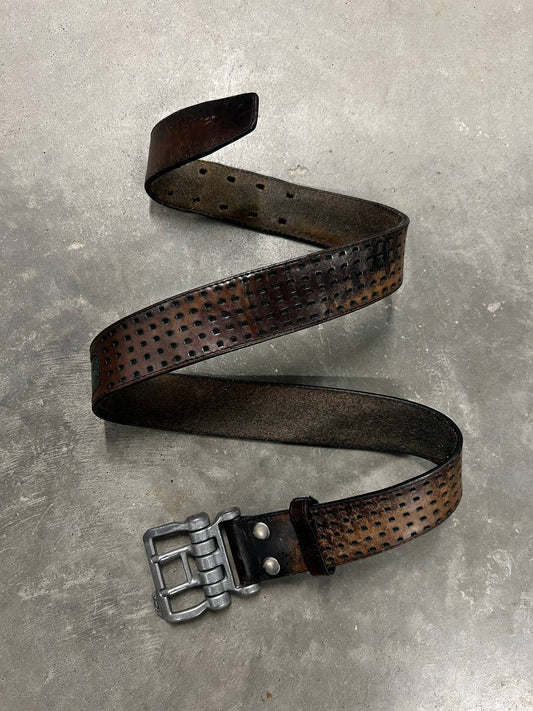 00s Vintage Oakley Leather Belt