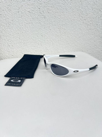 00s Vintage Oakley Minute 1.0 Gen 2 Pearl White Black Iridium Sunglasses