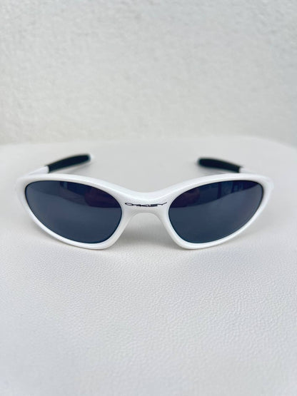 00s Vintage Oakley Minute 1.0 Gen 2 Pearl White Black Iridium Sunglasses