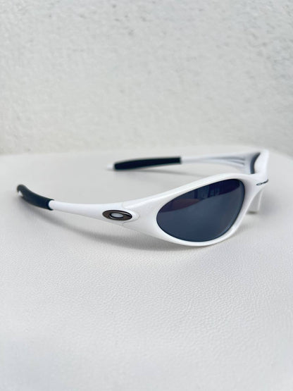 00s Vintage Oakley Minute 1.0 Gen 2 Pearl White Black Iridium Sunglasses