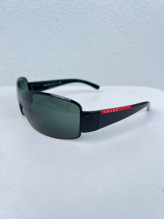 Vintage Prada Mask Sunglasses Red Tab