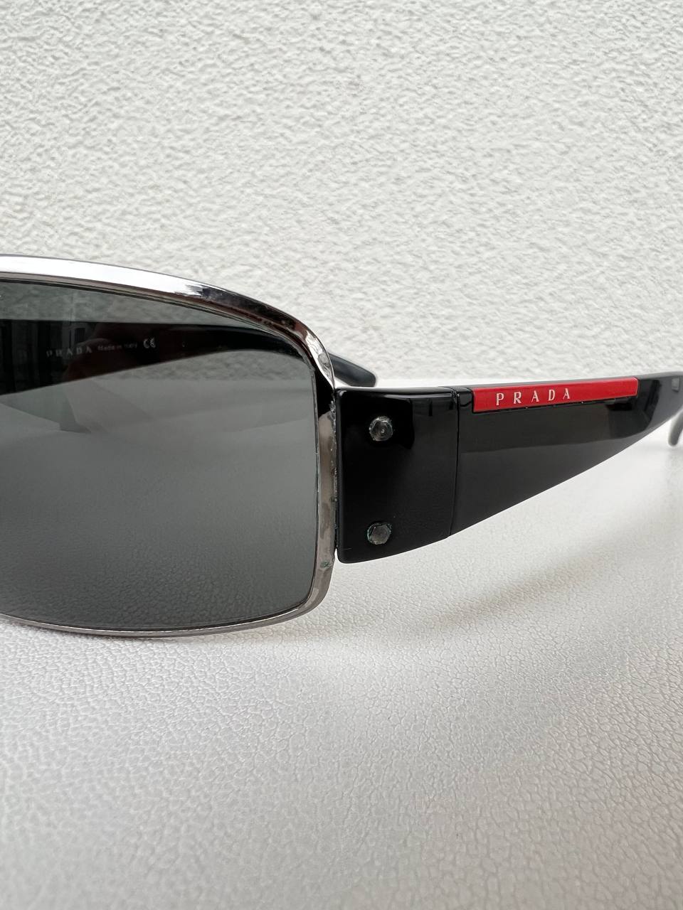Vintage Prada Mask Sunglasses Red Tab