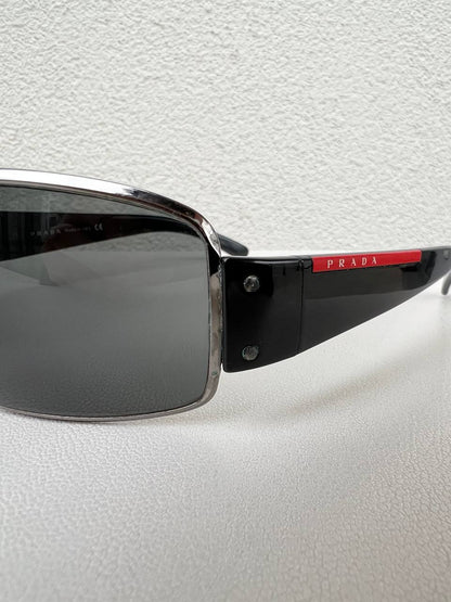 Vintage Prada Mask Sunglasses Red Tab