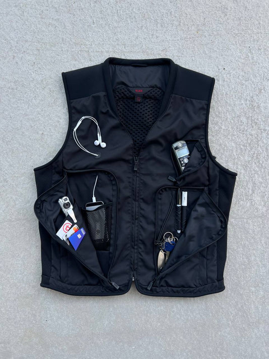 Vintage Tumi Rust Travel Technical Vest